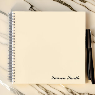 Cuaderno Elegante Minimalista moderno   Crema