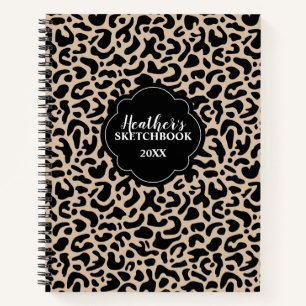 Cuaderno Elegante Moda Persoanizada Black Sketchbook