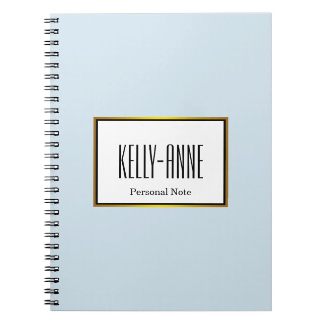 Cuaderno Elegante Moda personalizada Pastel acuarela (Frente)