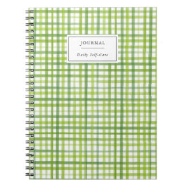 Cuaderno Elegante Moda Rustica Gingham Personal Journal