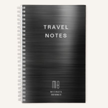 Elegante Monograma Negro Viaje
