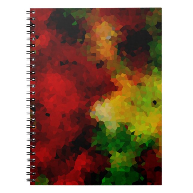 Cuaderno Elegante, mosaico, multicolor, abstracto (Frente)