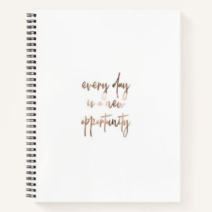 Cuaderno Elegante motivación diaria personalizada 