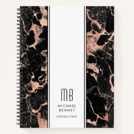 Cuaderno Elegante negocio monogramado