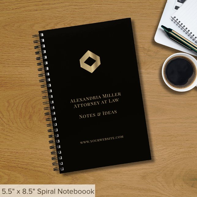 Cuaderno Elegante Negra Gold (Subido por el creador)