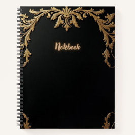 Cuaderno Elegante negro y oro