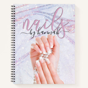 Cuaderno Elegante nombramiento de un técnico de Pearl Nail 
