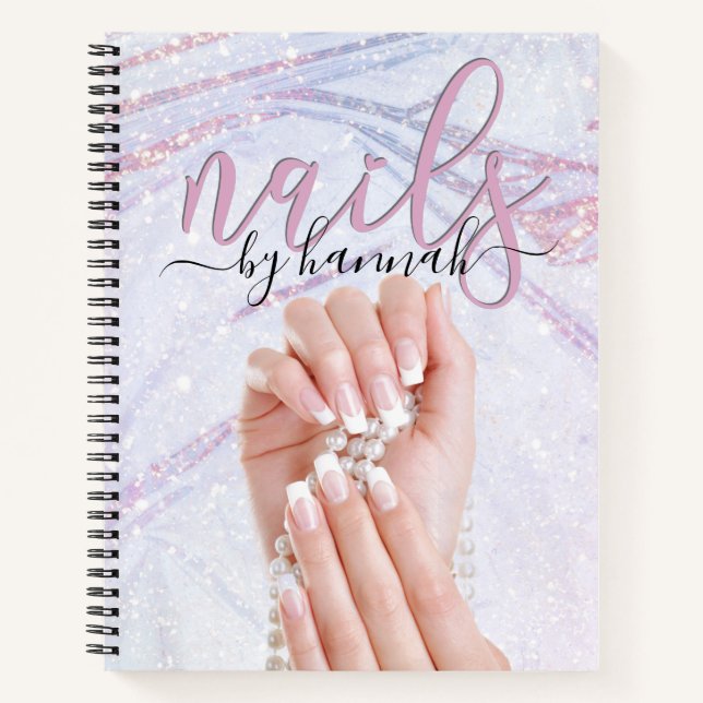 Cuaderno Elegante nombramiento de un técnico de Pearl Nail  (Anverso)