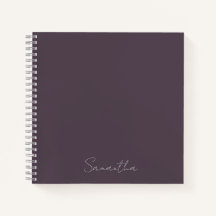 Elegante nombre personalizado morado taupe
