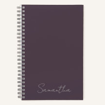 Elegante nombre personalizado púrpura taupe