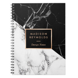 Cuaderno Elegante notas del Diseñador de Textura de Mármol