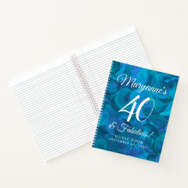 Cuaderno Elegante Ocean Blue 40 y fabulosa fiesta de cumple