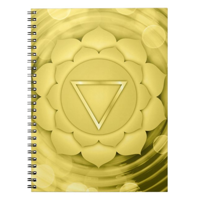Cuaderno Elegante oro Chakra Zen Yoga Meditación Espiritual (Frente)