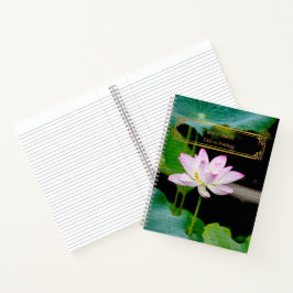 Cuaderno Elegante oro floral moderno