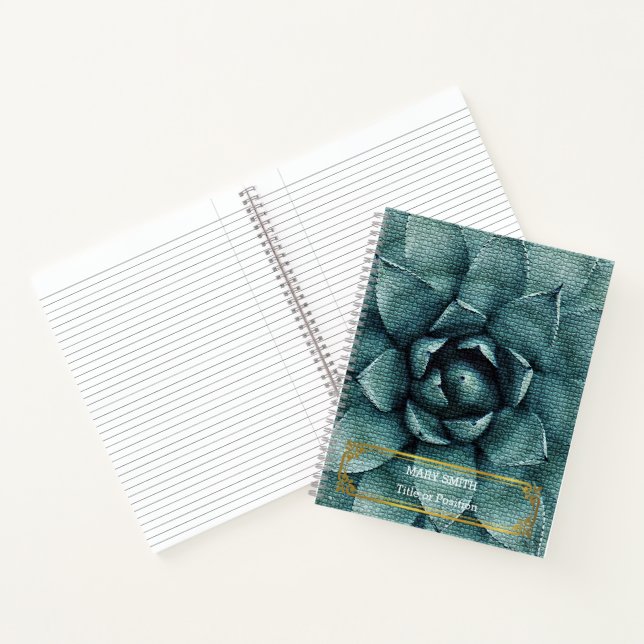 Cuaderno Elegante oro floral moderno (Interior)