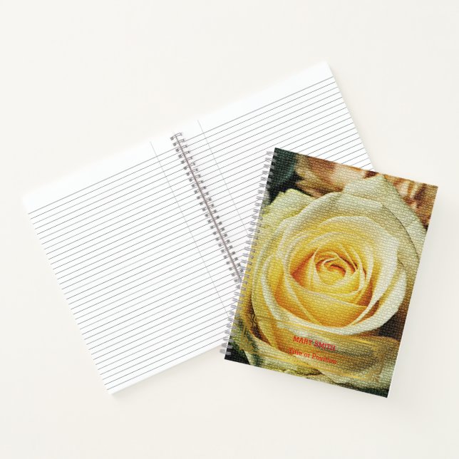 Cuaderno Elegante oro floral moderno (Interior)