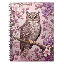 Cuaderno Elegante Oveja Floral Púrpura