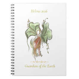 Cuaderno Elegante pájaro botánico 