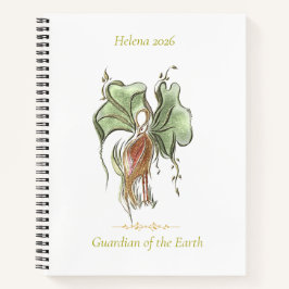 Cuaderno Elegante pájaro botánico 