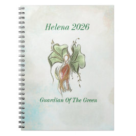 Cuaderno Elegante pájaro botánico 
