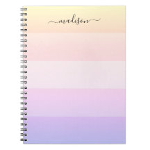 Elegante pancarta de nombre rayado arco iris