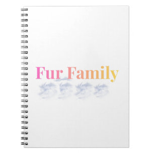 Cuaderno elegante para amantes de mascotas Fur Fam