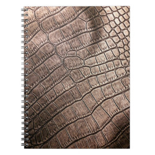 Cuaderno Elegante patrón de cuero cerca. 