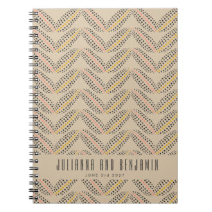 Cuaderno Elegante Patrón de puntos abstractos Patrón de bod