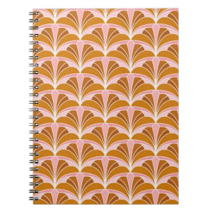 Cuaderno Elegante Patrón de Seamless Damask Floral vintage.