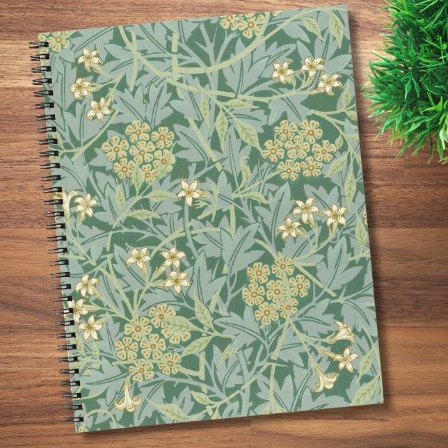Cuaderno Elegante patrón floral de jazmín verde (Subido por el creador)