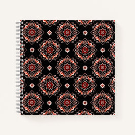Cuaderno Elegante patrón floral Mandala Boho