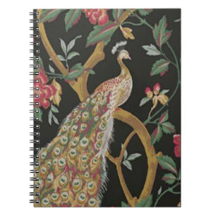 Cuaderno Elegante Peacock En Un Bloc De Notas De Espiral Ne