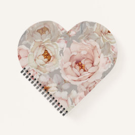 Cuaderno Elegante Peony Floral