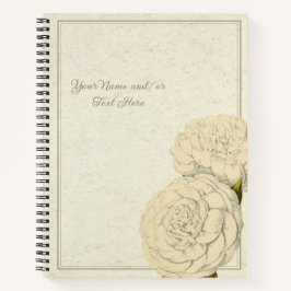 Cuaderno Elegante Personalizable de Carnación Blanca
