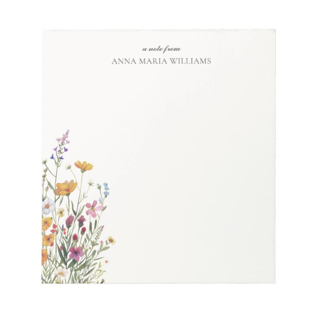 Cuaderno elegante personalizado boho chic (Frente)