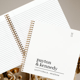 Cuaderno Elegante Personalizado Con El Plan De Eventos De B