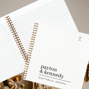 Cuaderno Elegante Personalizado Con El Plan De Eventos De B