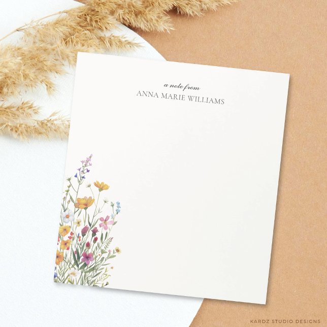 Cuaderno elegante personalizado con flores chic (Subido por el creador)