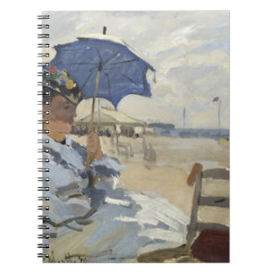 Cuaderno Elegante pintura de paraguas azul de la Dama del M
