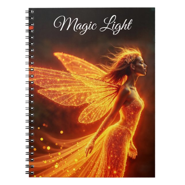 Cuaderno Elegante pixie forestal linda princesa luminosa de (Frente)