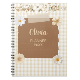Cuaderno Elegante Planificador con sello suave y acentos Ro