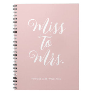 Cuaderno Elegante Planificador de Boda Moderno de Señorita