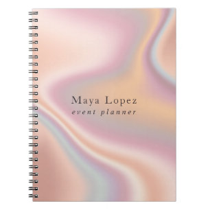 Cuaderno Elegante planificador de eventos holográficos de 