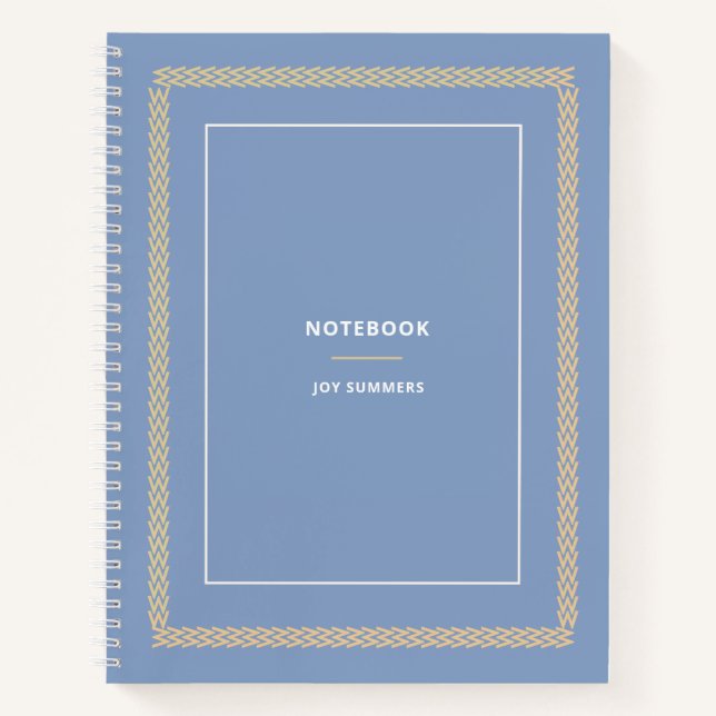 Cuaderno Elegante planificador de portátiles Dusty Blue Her (Anverso)