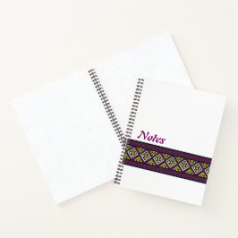 Cuaderno Elegante portátil de patrón de Ankara