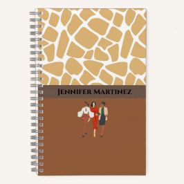 Cuaderno Elegante portátil espiral personalizada de dos ton