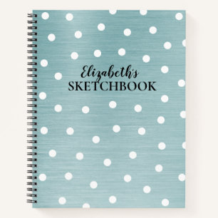 Cuaderno Elegante portátil monograma con cartón de dibujos