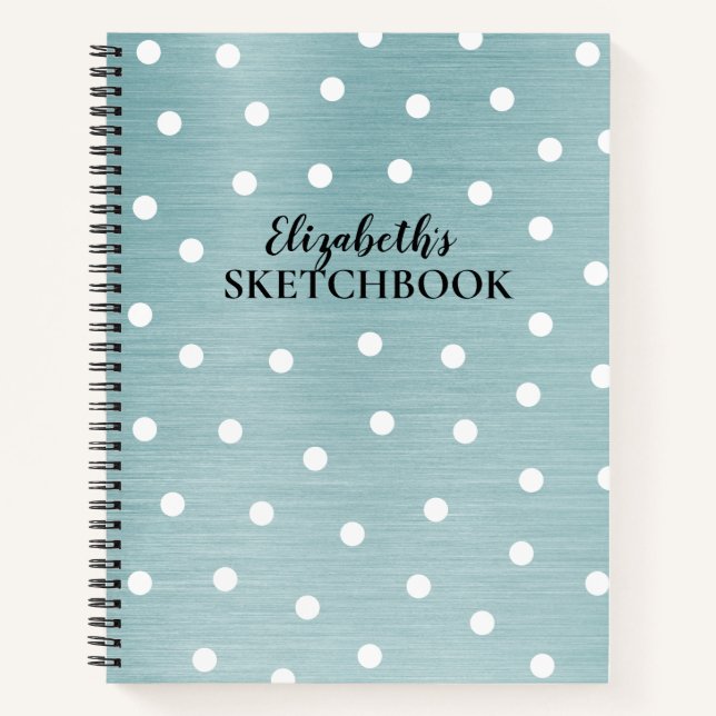 Cuaderno Elegante portátil monograma con cartón de dibujos  (Anverso)