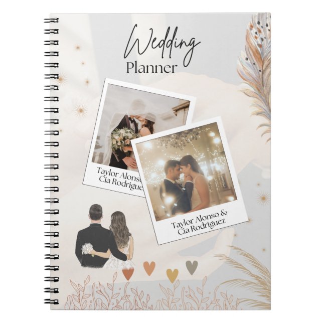 Cuaderno Elegante portátil para el planificador de bodas mu (Frente)