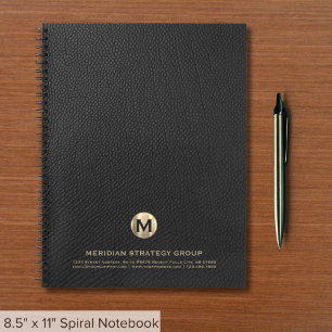 Cuaderno Elegante portátil para empresas monográficas